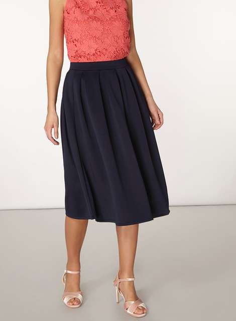 Navy Scuba Full Skirt